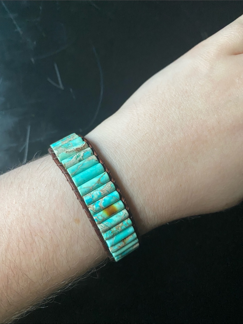 Turquoise beaded bracelet 🧼